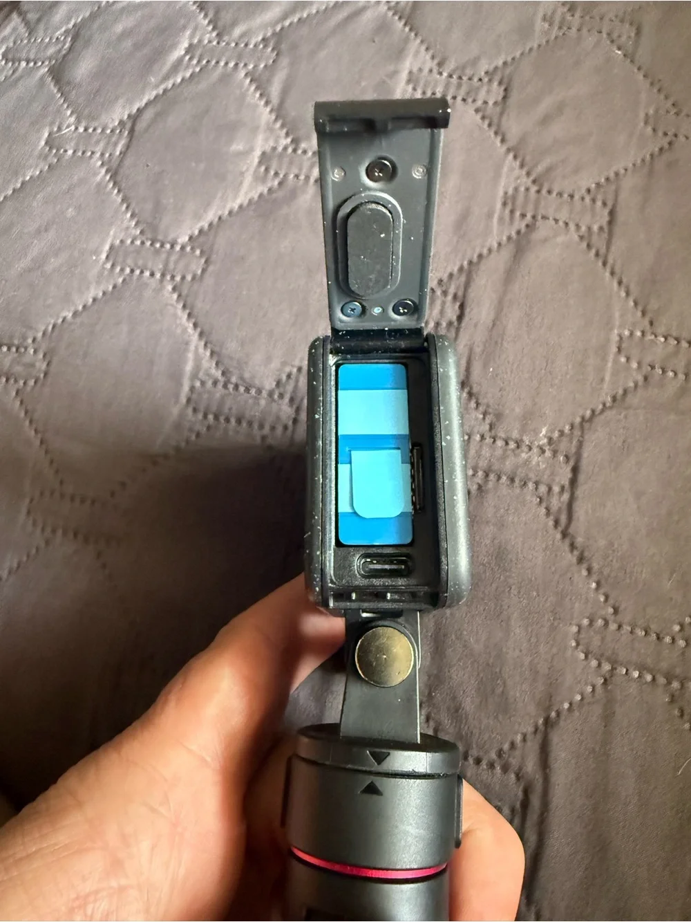 GoPro Black Speckled Action Camera with Blue Logo